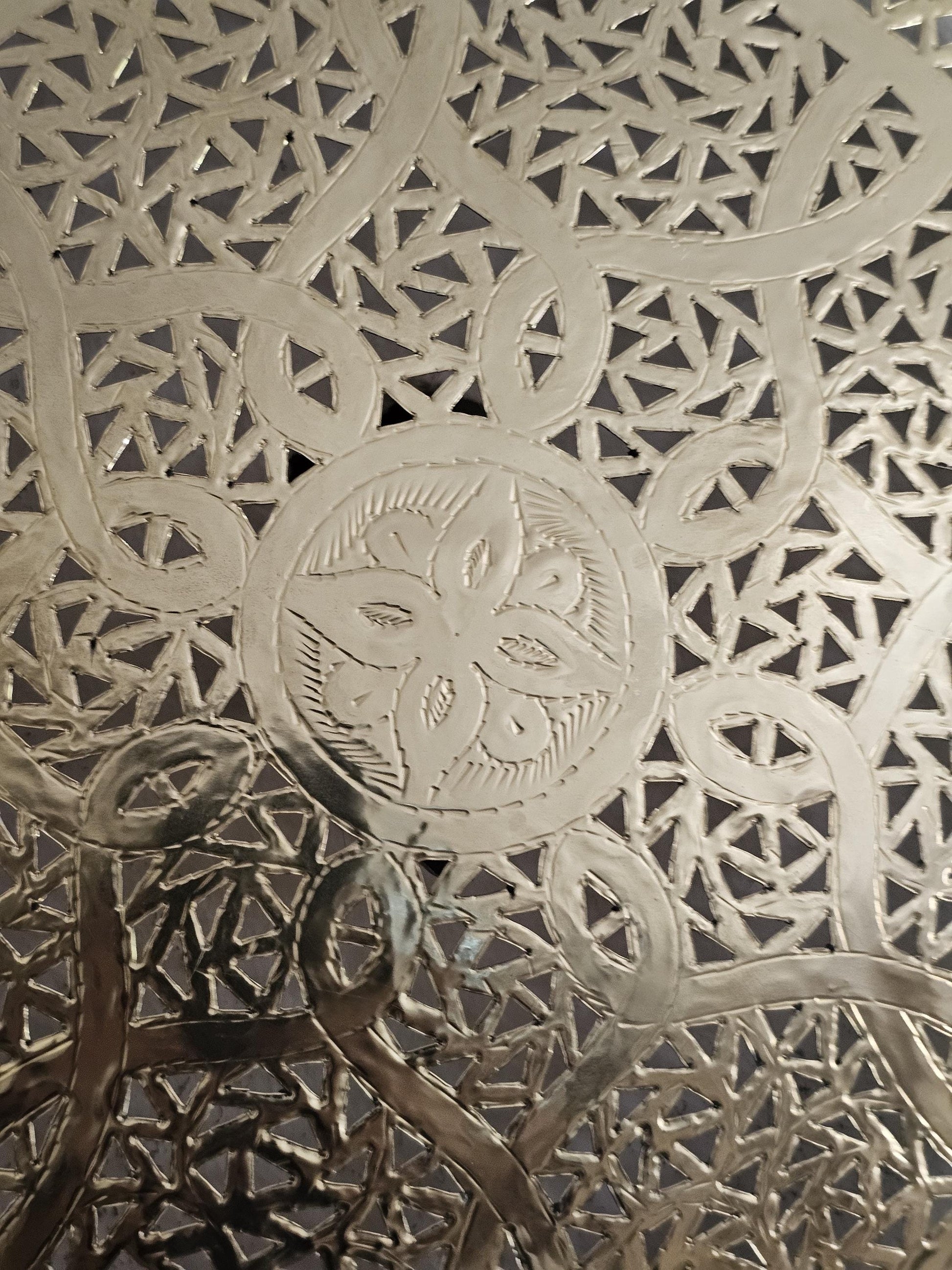 Moroccan round Brass Wall Sconce, Brass Wall Lamp