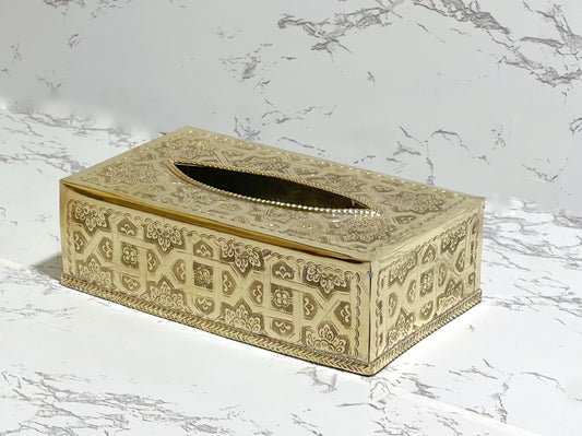 Hand Carved Tissue Holder, Handmade Moroccan Copper Tissue Box, Tissue Box Fits Most Cars, Home Decor, Bathroom Accessoires