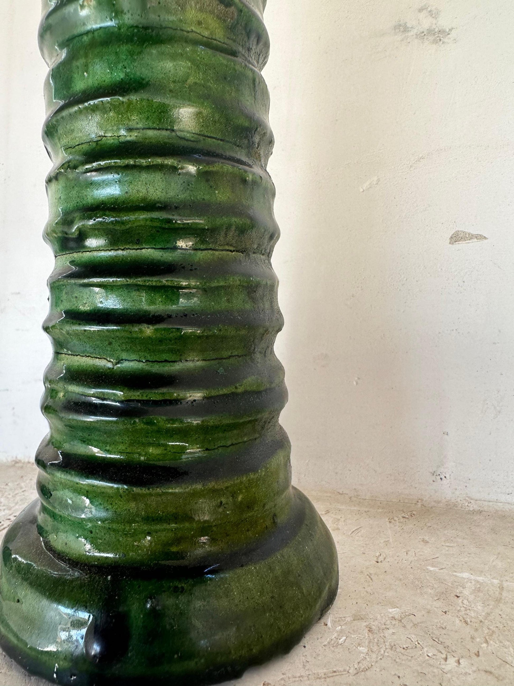 Green Tamegroute Candle Holder