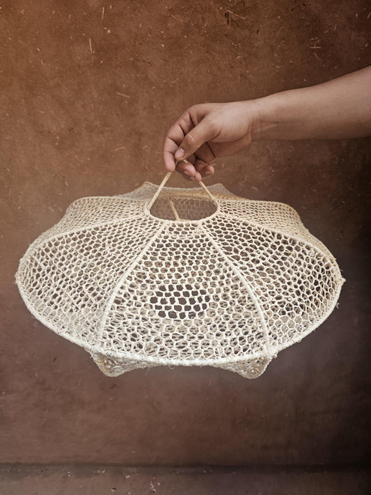 Raffia Pendant Light , Hanging Lamp Shade in Raffia