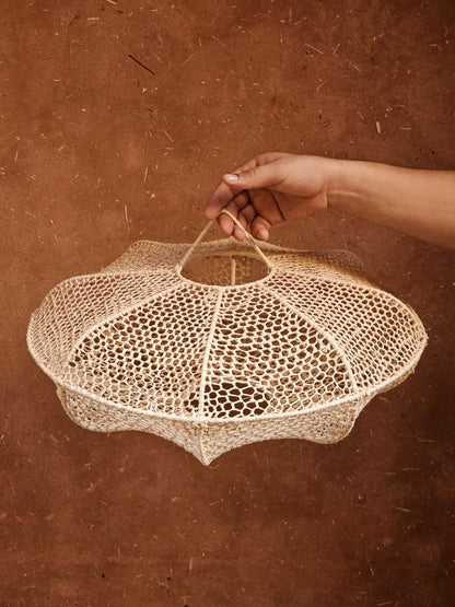 Raffia Pendant Light , Hanging Lamp Shade in Raffia