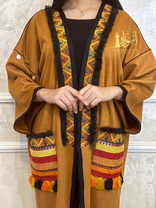 Camel Kimono, Traditional Kimono, Open Caftan, Oversized, Kimono, Woman Size Dress, Boho.