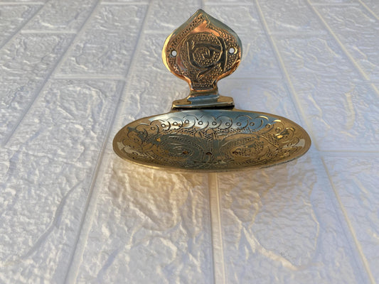 Brass Soap Dish - Handmade Brass Soap Holder - Wall Mounted Bathroom Decor