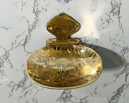 Handmade Moroccan Brass Soap Dish - Vintage Wall-Mounted Bathroom Accessory, Unlacquered Antique-Style Soap Holder