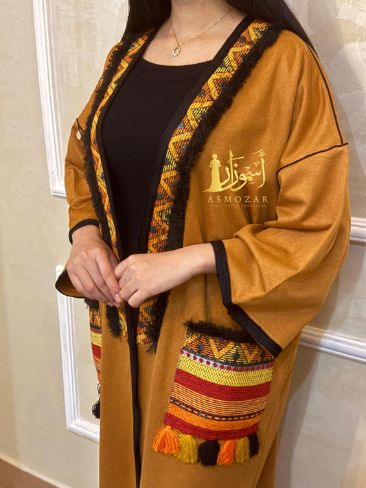 Camel Kimono, Traditional Kimono, Open Caftan, Oversized, Kimono, Woman Size Dress, Boho.