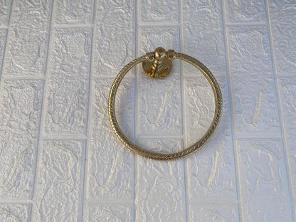 Brass Towel Ring Holder - Unlacquered Brass Towel Ring - Bathroom Decor