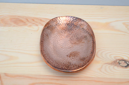 Solid Copper Hammered Soap Dish