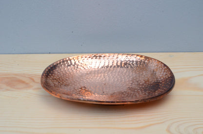 Solid Copper Hammered Soap Dish