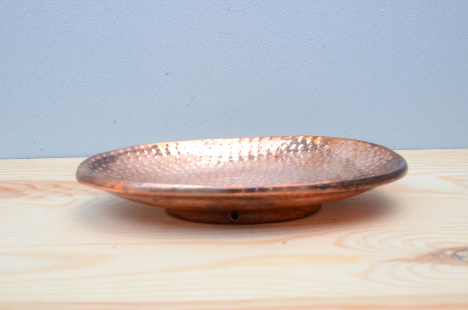 Solid Copper Hammered Soap Dish