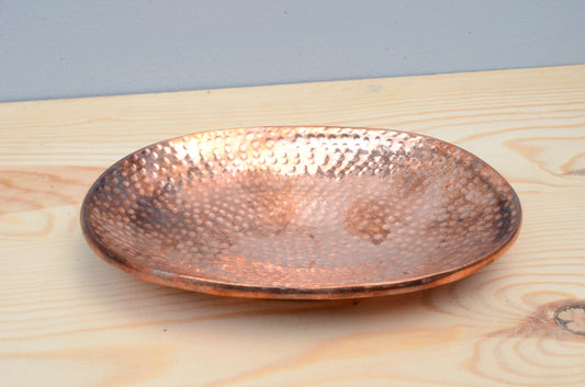 Solid Copper Hammered Soap Dish