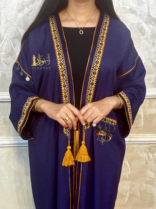 Blue Kimono, Traditional Kimono, Open Caftan, Kimono, Oversized, Boho, Woman Size Dress.