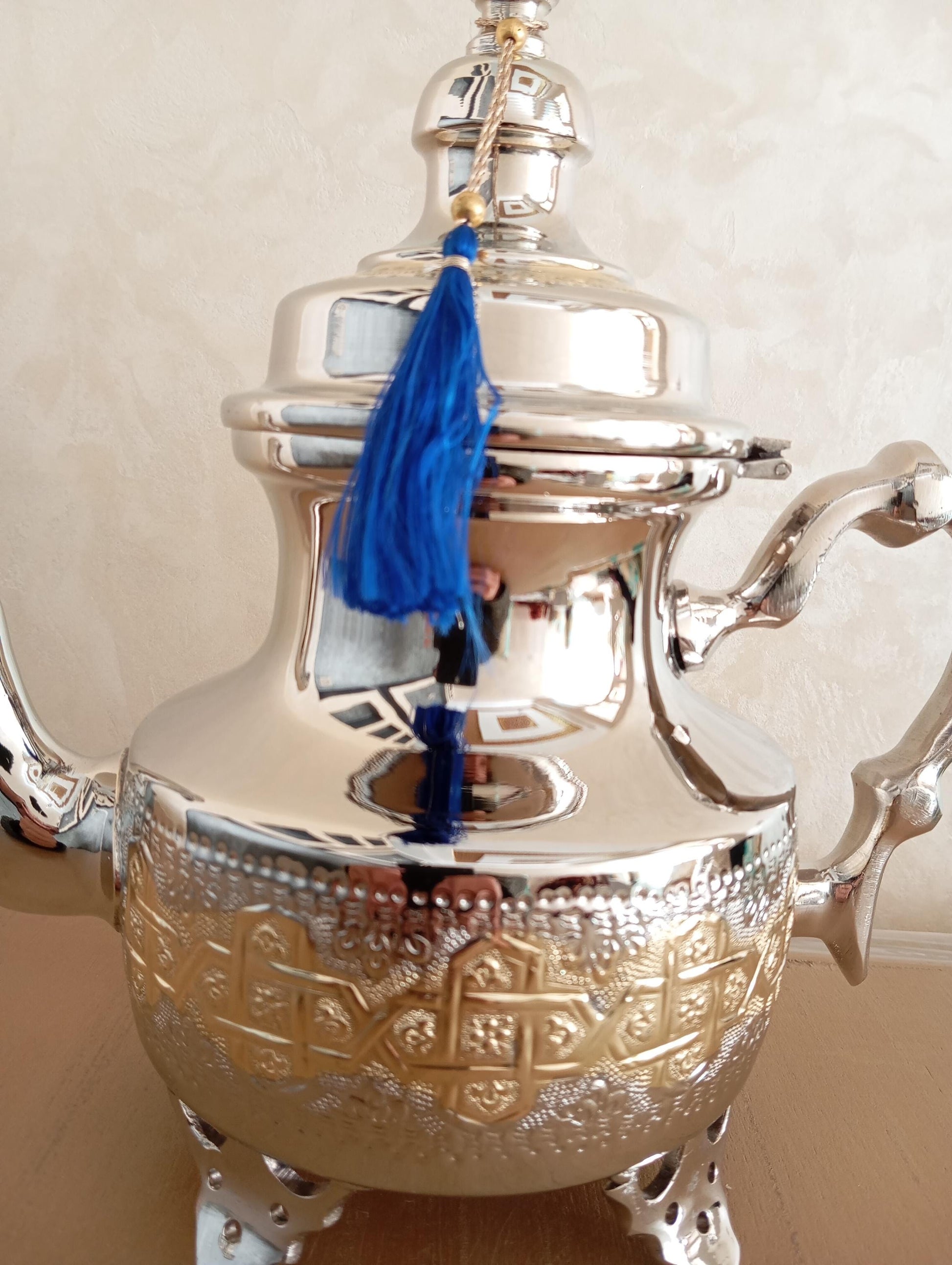 Moroccan Tea Pot Handmade Brass Tea Kattle, Moroccan Brass Teapot Perfect for Brewing Mini Tea, Traditional Teapot, Gift, Decorative Tea Set