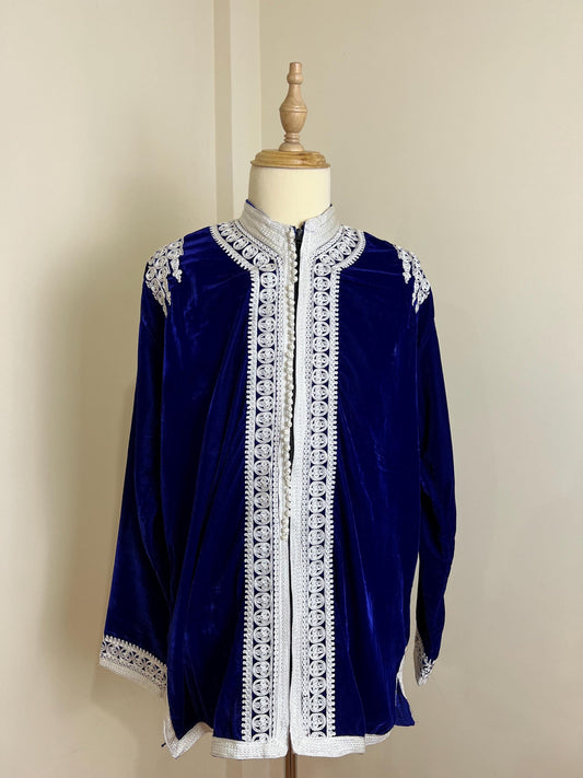 Royal Moroccan Men Tunic Caftan Breathable Fiber Cotton Hand Tread, Special Soft Tissue, Kaftan for Men, Djellaba for Men Comfy Loungewear