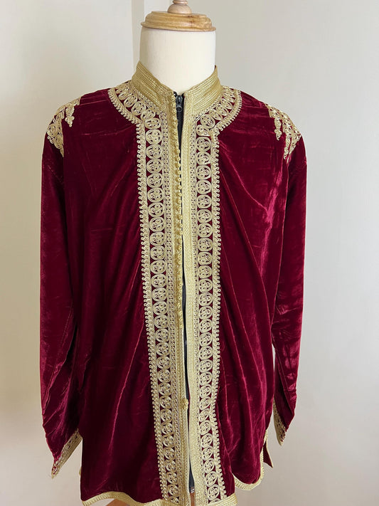 Royal Moroccan Men Tunic Caftan Breathable Fiber Cotton Hand Tread, Special Soft Tissue, Kaftan for Men, Djellaba for Men Comfy Loungewear