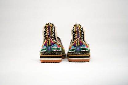 Handmade Moroccan Leather Babouche Slippers for Women, Embroidered Organic Sheepskin House Slippers, Moroccan Shoes, and Leather Babouche.
