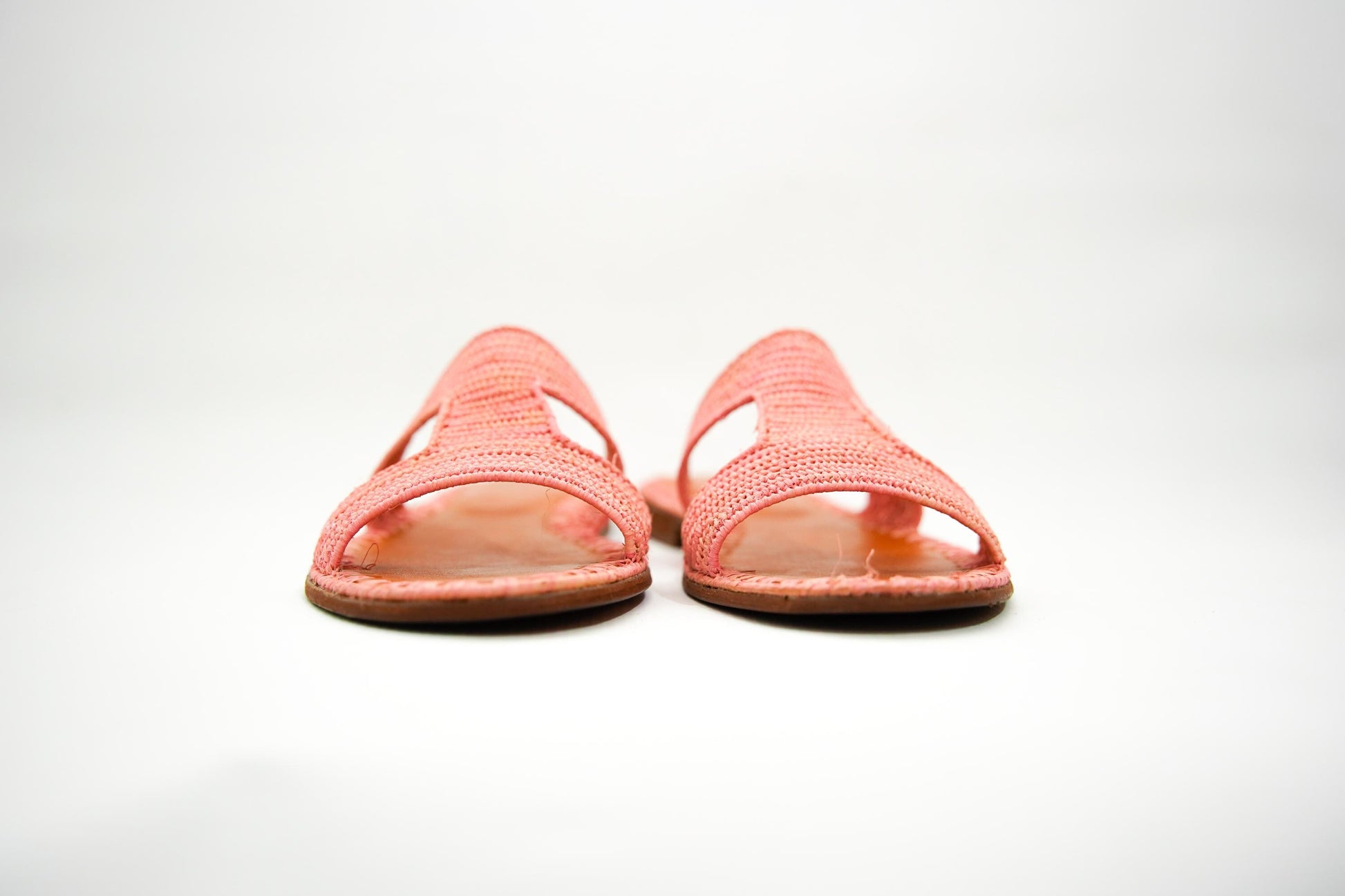 Handmade Raffia Slide Sandals, Comfortable, Lightweight Summer Shoes from Morocco