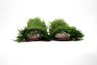 Handmade Raffia Slide Sandals, Comfortable, Lightweight Summer Shoes from Morocco