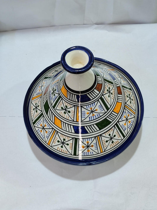 Hand-Painted Ceramic Tagine with Intricate Moroccan Patterns, Pottery Tagine, Handmade Ceramic Pot, Unique Design, Gift for Your Wife