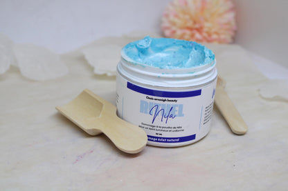 Nila Ritual Box Organic Cream and Scrub for Bright and Hydrated Skin Based on Natural Products, Produced in Morocco