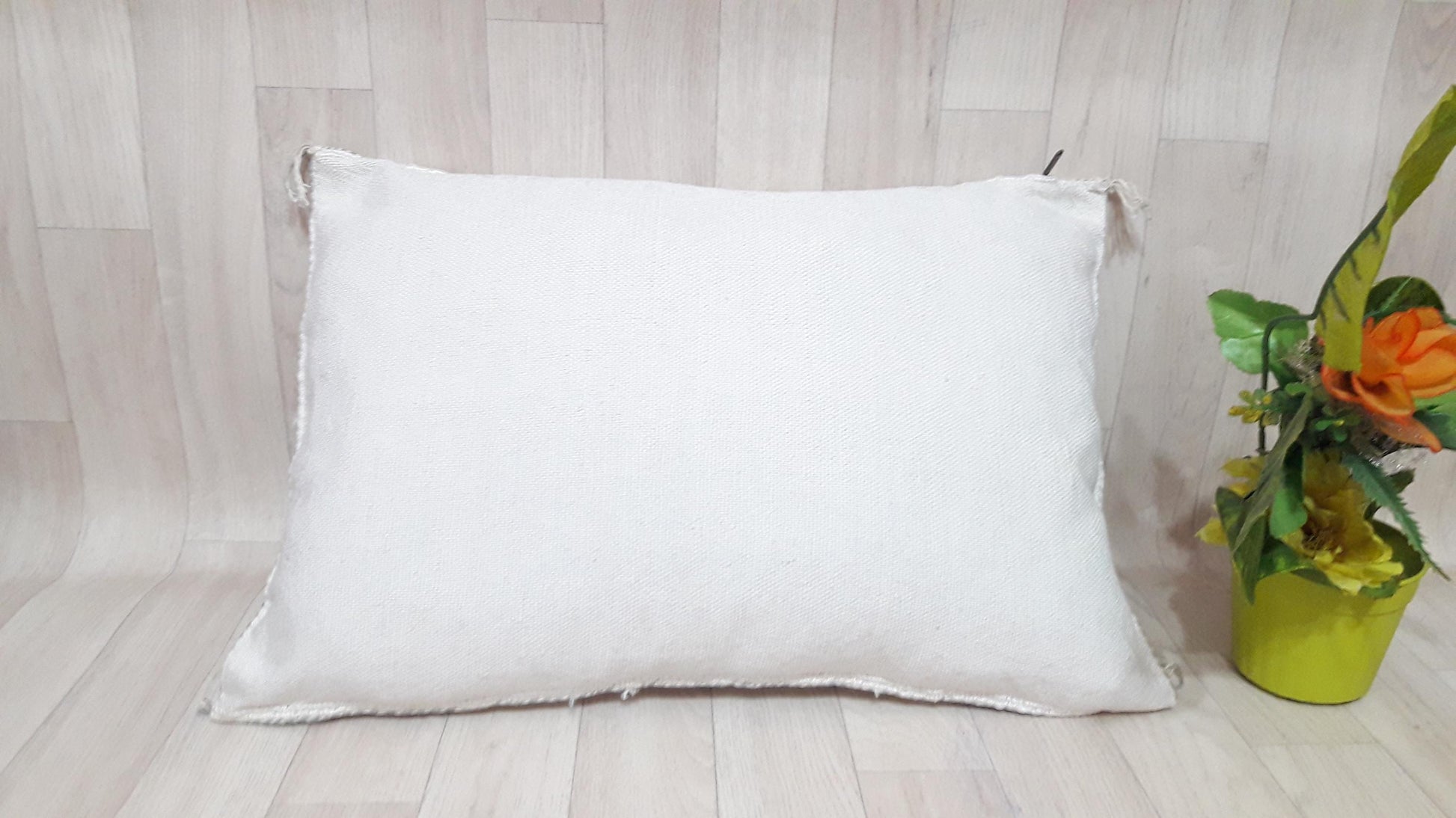 50% off Cactus Silk Pillow Cover, Moroccan Boho Throw Pillow ,Hand Woven Berber Pillow, Sabra Cactus Silk Cushion Cover,Pillow,Cushion