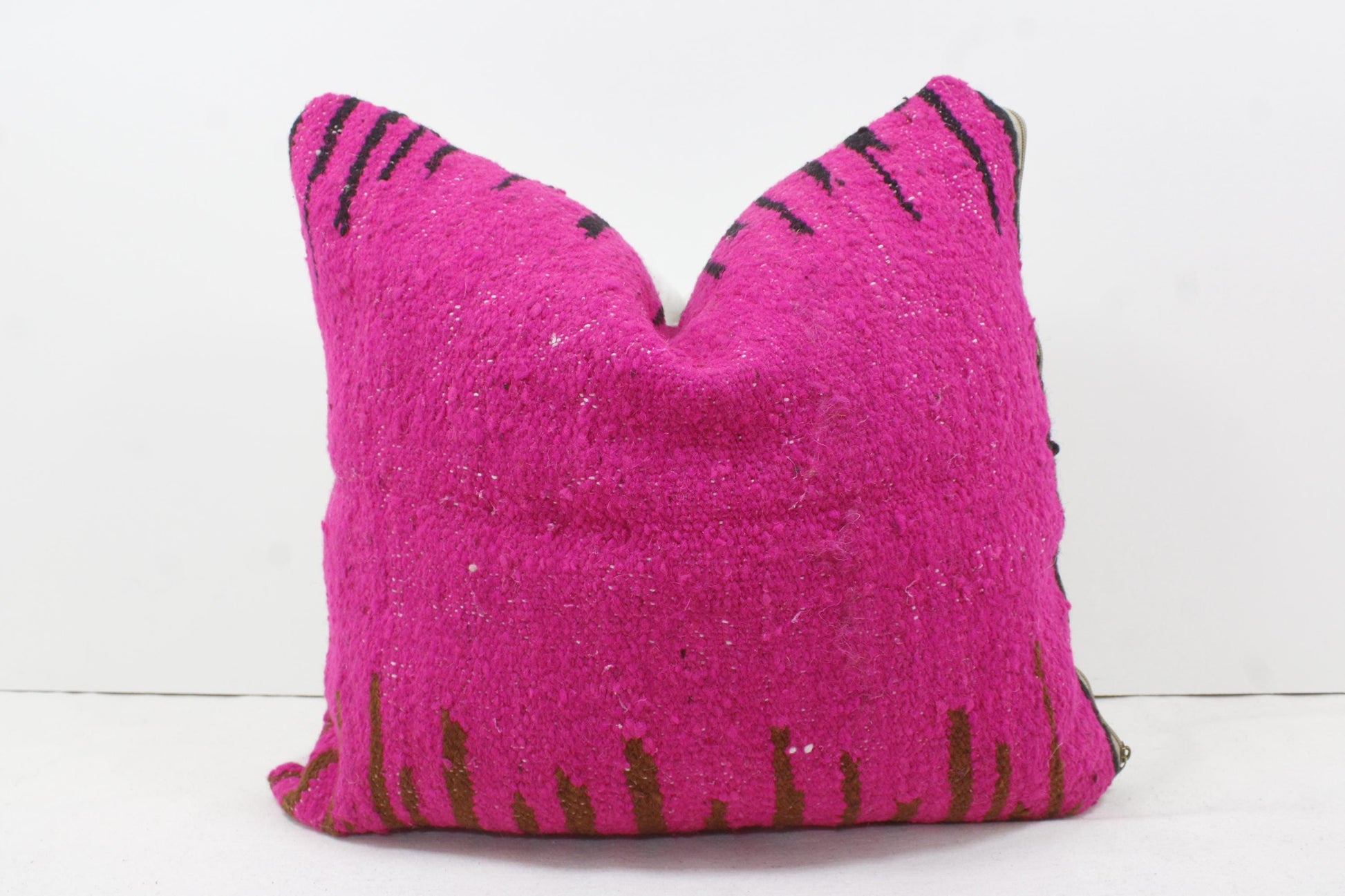 Set of 2 Vintage Moroccan Pillows 100% Wool , Absolutely Gorgeous Pillow Floor Pillow Moroccan Berber Home Design Handmade Kilim Berber