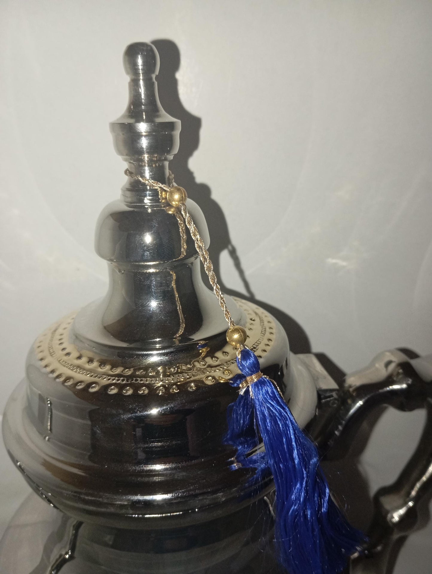 Luxury Handcrafted Moroccan Teapot Brass Plated Teapot Silver Teapot Handmade Moroccan Teapot Set Handmade Gift Masterpiece