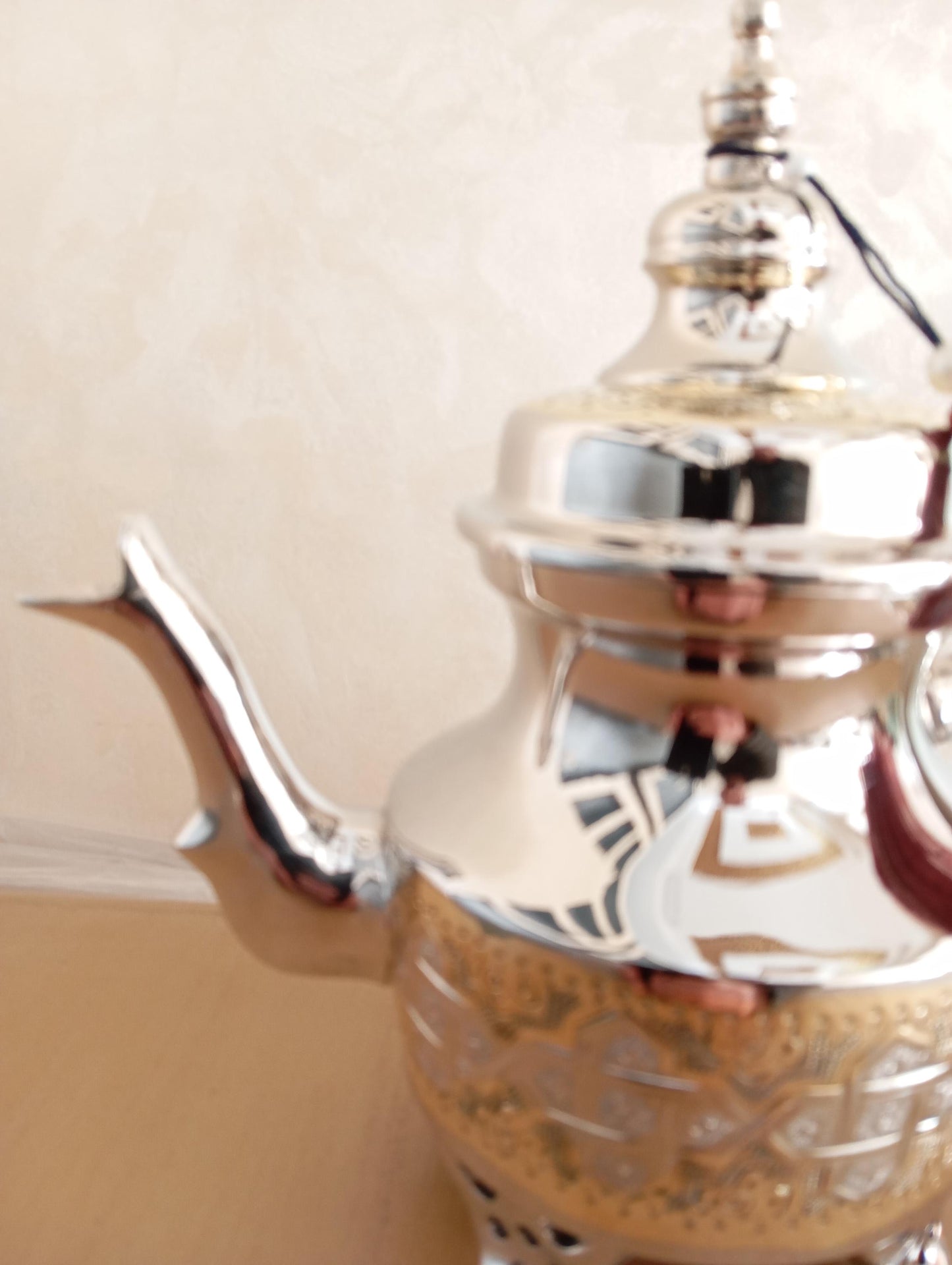 Moroccan Tea Pot Handmade Brass Tea Kattle, Moroccan Brass Teapot Perfect for Brewing Mini Tea, Traditional Teapot, Gift, Decorative Tea Set