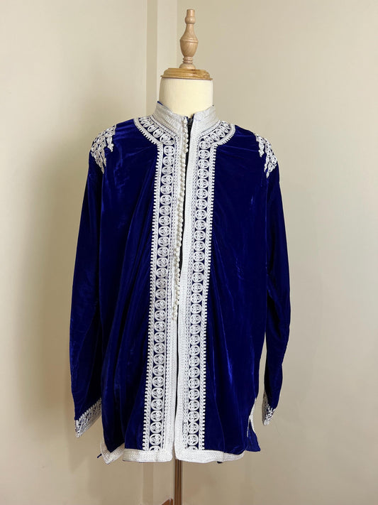 Royal Moroccan Men Tunic Caftan Breathable Fiber Cotton Hand Tread, Special Soft Tissue, Kaftan for Men, Djellaba for Men Comfy Loungewear
