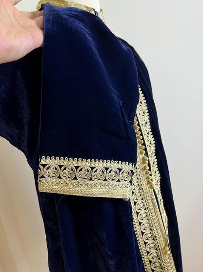 Royal Moroccan Men Tunic Caftan Breathable Fiber Cotton Hand Tread, Special Soft Tissue, Kaftan for Men, Djellaba for Men Comfy Loungewear