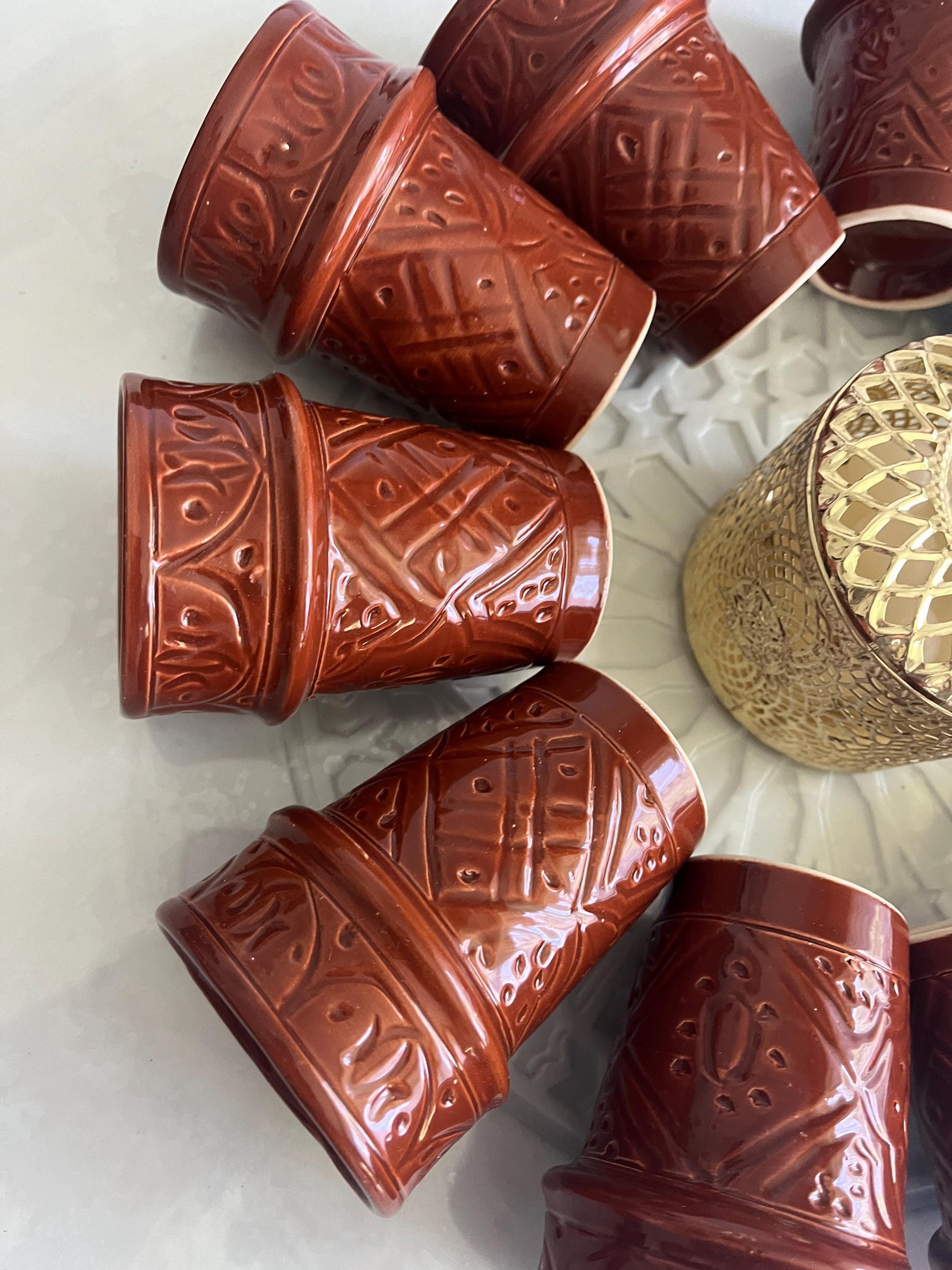 Moroccan Beldi Mug, Handmade, Boho Ceramic Tea Mug from Morocco