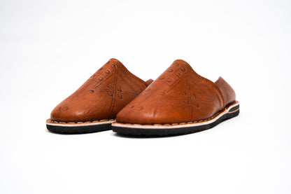 Handmade Moroccan Babouche Leather Slippers for Men, Uthentic Sheepskin Slip-Ons, Comfortable and Durable