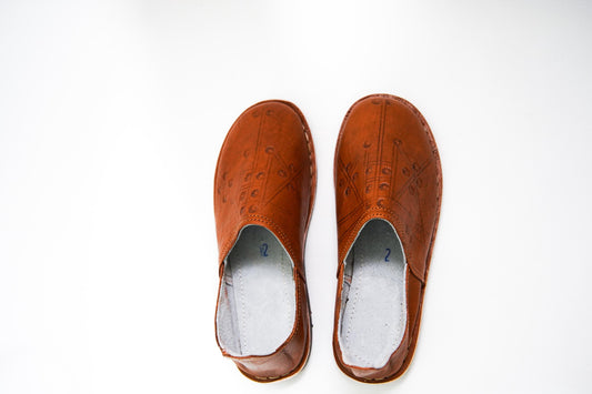 Handmade Moroccan Babouche Leather Slippers for Men, Uthentic Sheepskin Slip-Ons, Comfortable and Durable