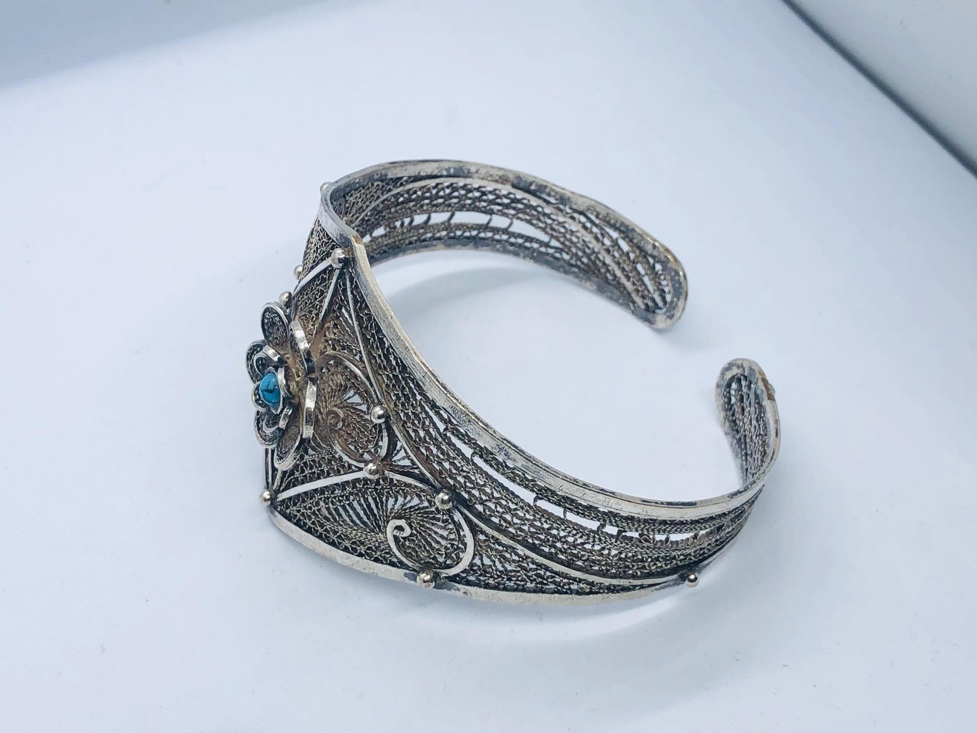 Handcrafted Silver Bracelet, Silver Filigree Bracelet, Traditional Work, Craft Jewelry