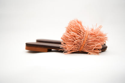 Handmade Raffia Slide Sandals, Comfortable, Lightweight Summer Shoes from Morocco