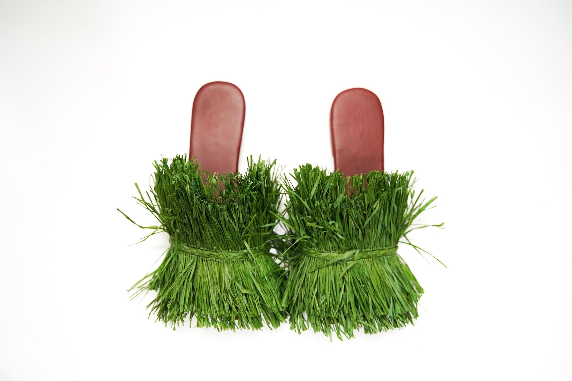 Handmade Raffia Slide Sandals, Comfortable, Lightweight Summer Shoes from Morocco