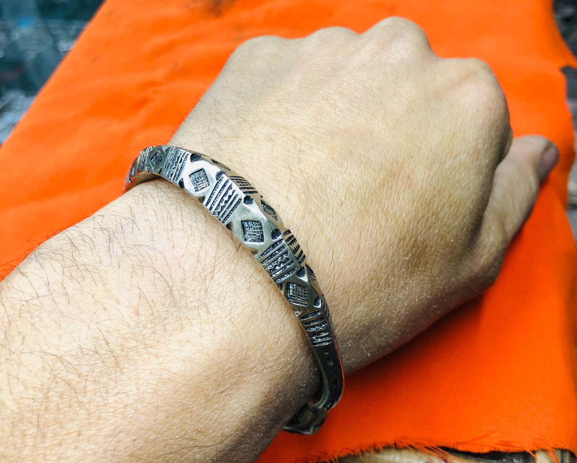 Handmade Tuareg Bracelet. Berber Tuareg Bracelet. Traditional Work Jewelry. Rare Ethnic Bracelet Bracelet