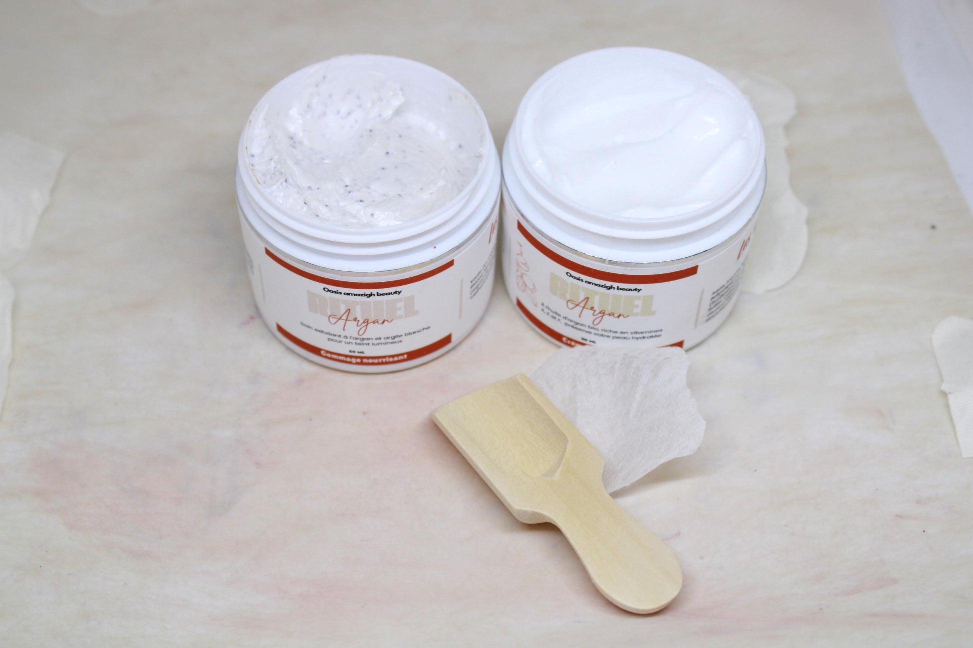 Ritual Box Argan Cream and Organic Scrub. Spa Gift Box for Her, Personal Care Box, Care Kit, Care Gift Box