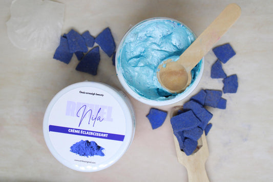 Nila Ritual Box Organic Cream and Scrub for Bright and Hydrated Skin Based on Natural Products, Produced in Morocco