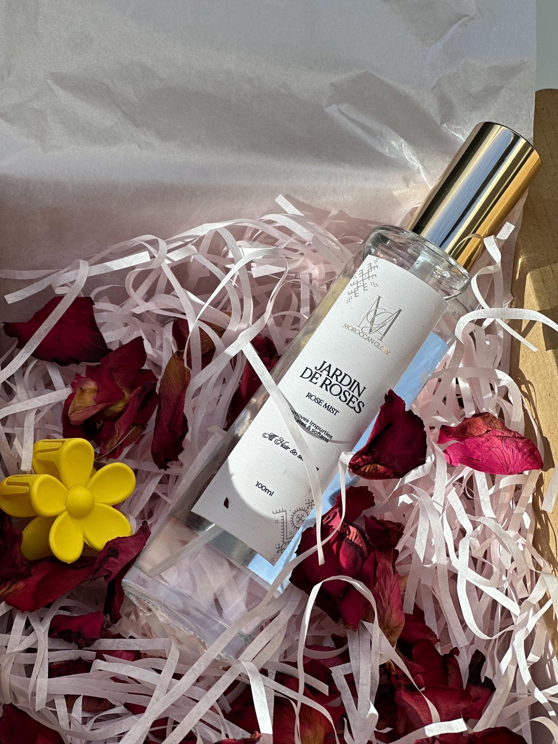 Moroccan Pure Rose Water - 100% Natural - Jardin De Roses - Floral Spiritual Rose Water 100Ml