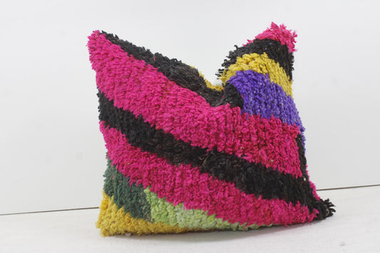 Vintage Moroccan Pillows 100% Wool ,Absolutely Gorgeous Pillow Floor Pillow Moroccan Berber Home Design Handmade Kilim Berber P218