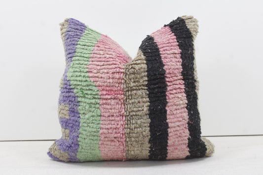 Vintage Moroccan Pillows 100% Wool ,Absolutely Gorgeous Pillow Floor Pillow Moroccan Berber Home Design Handmade Kilim Berber P204