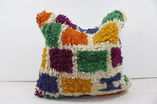 Vintage Moroccan Pillows 100% Wool ,Absolutely Gorgeous Pillow Floor Pillow Moroccan Berber Home Design Handmade Kilim Berber P186