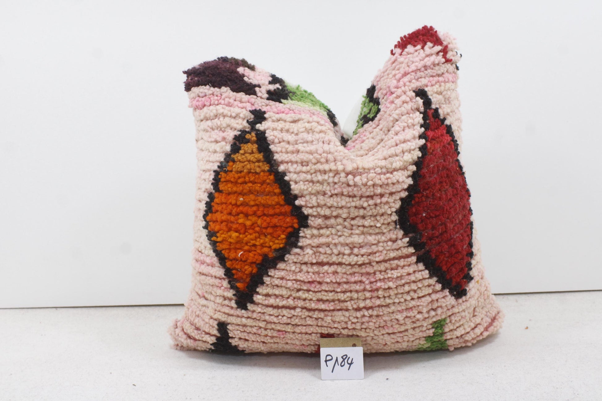 Vintage Moroccan Pillows 100% Wool ,Absolutely Gorgeous Pillow Floor Pillow Moroccan Berber Home Design Handmade Kilim Berber P184