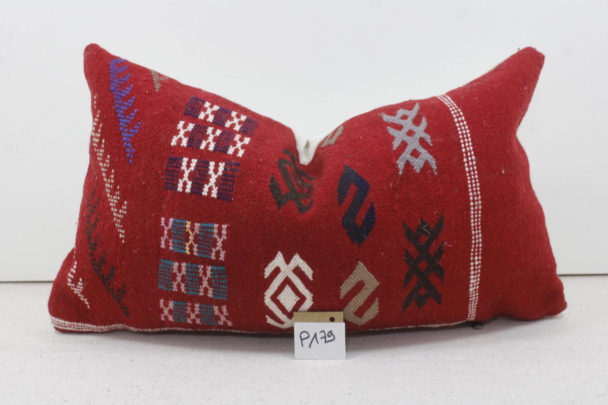 Vintage Moroccan Pillows 100% Wool ,Absolutely Gorgeous Pillow Floor Pillow Moroccan Berber Home Design Handmade Kilim Berber P179