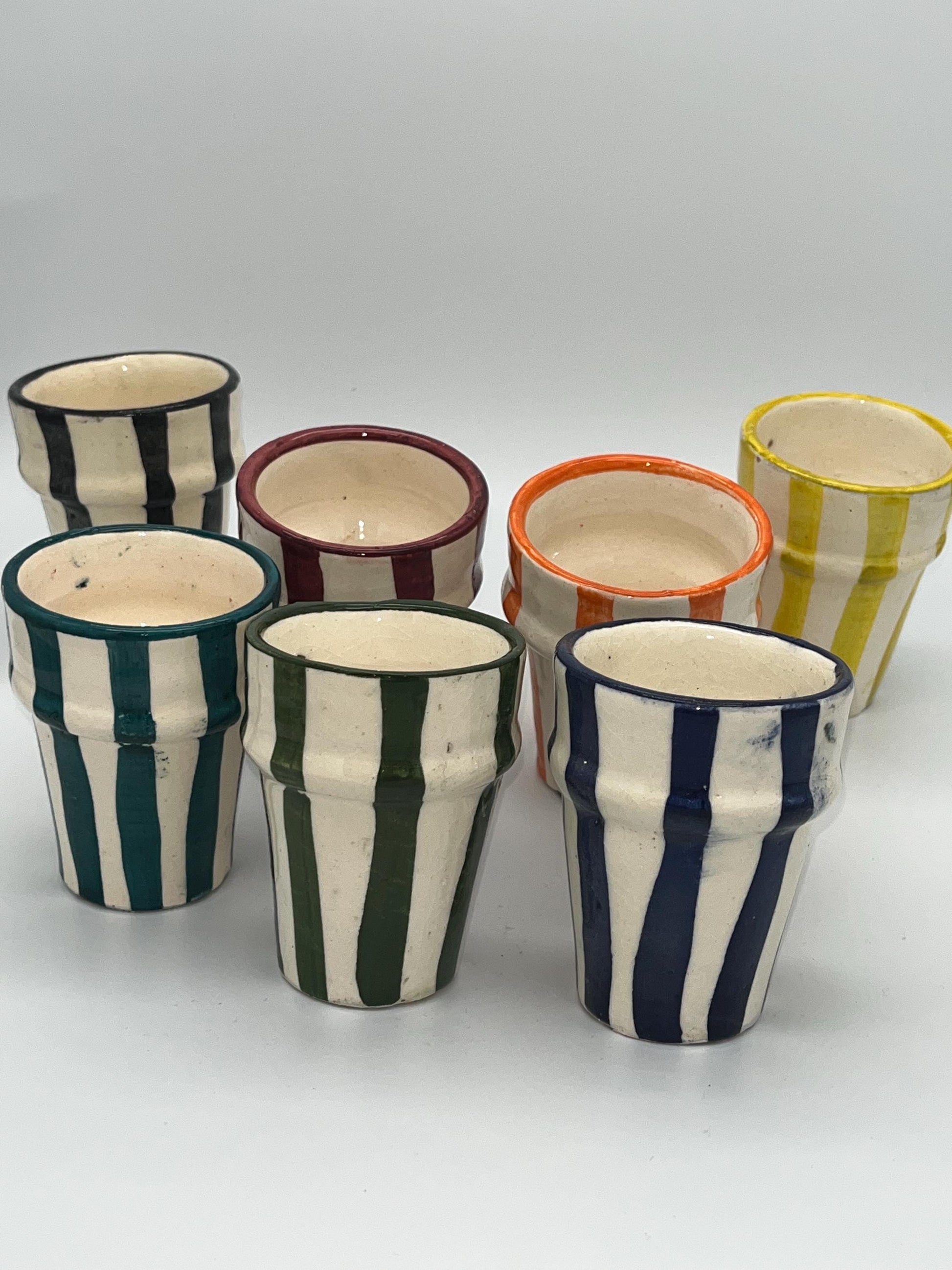 Moroccan Beldi Mug, Handmade, Boho Ceramic Tea Mug from Morocco