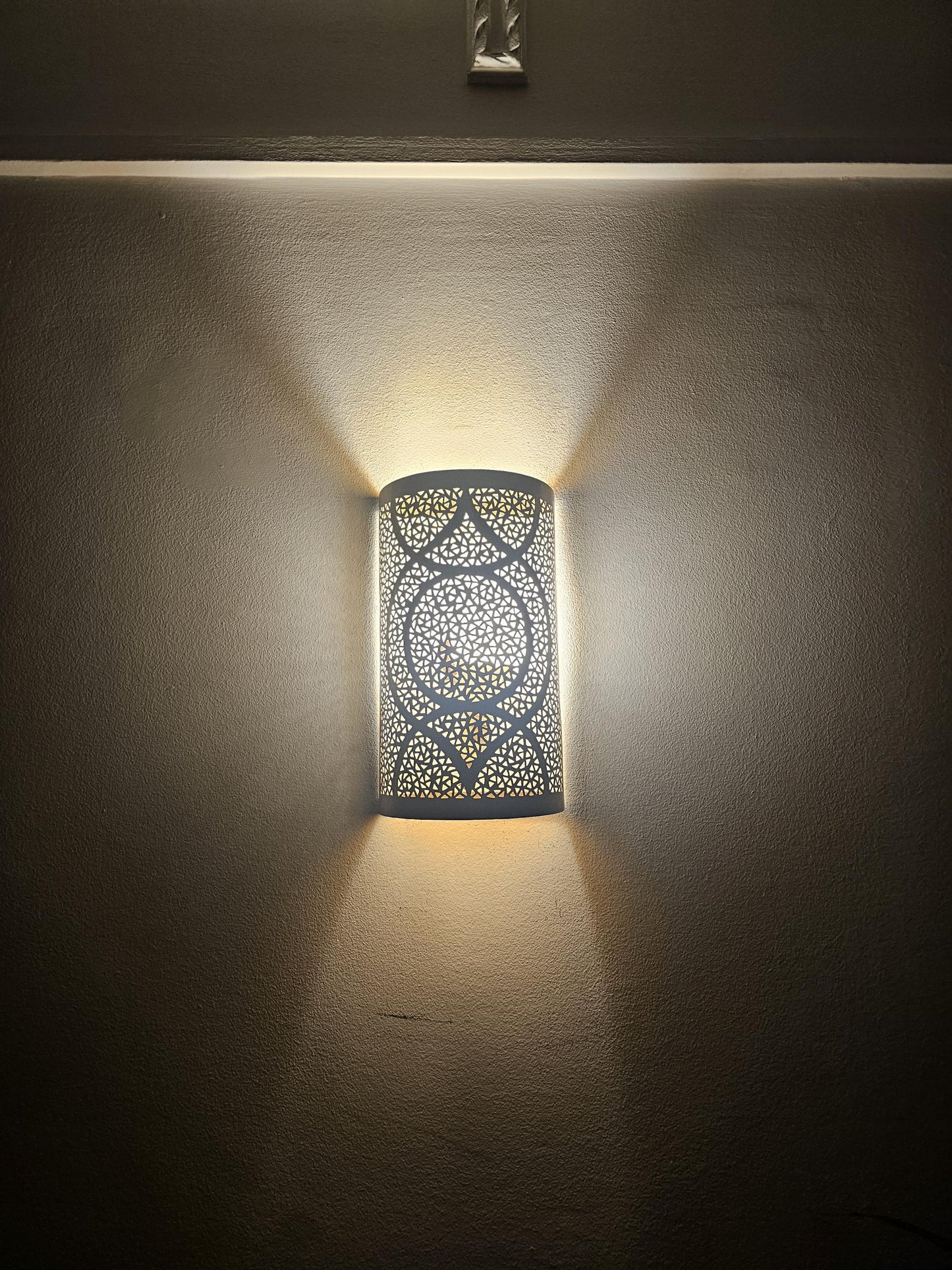 Moroccan Brass Wall Sconce, Brass Wall Lamp