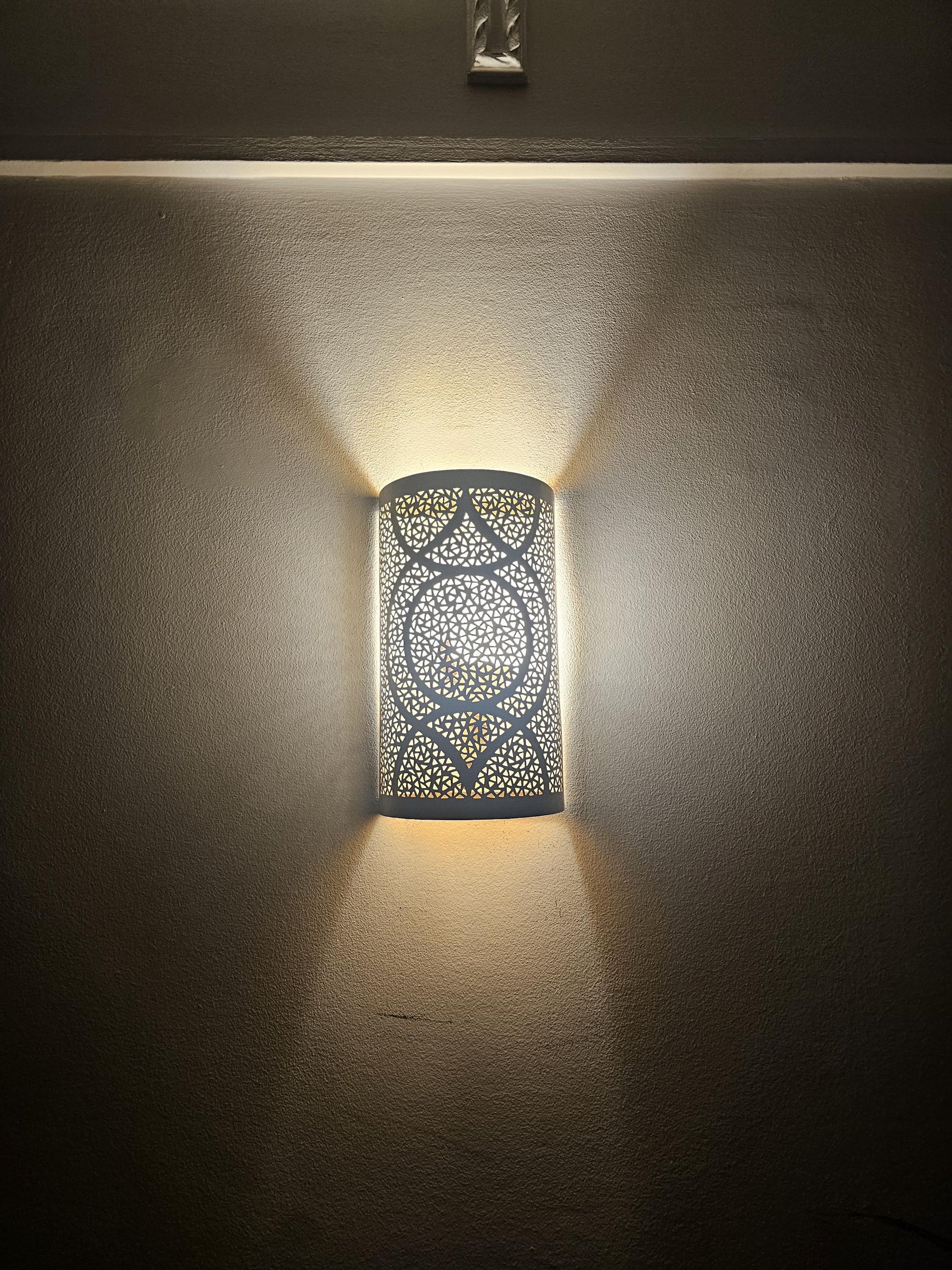 Moroccan Brass Wall Sconce, Brass Wall Lamp