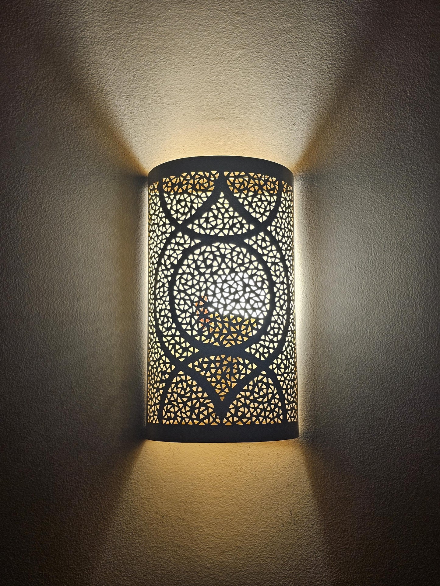 Moroccan Brass Wall Sconce, Brass Wall Lamp