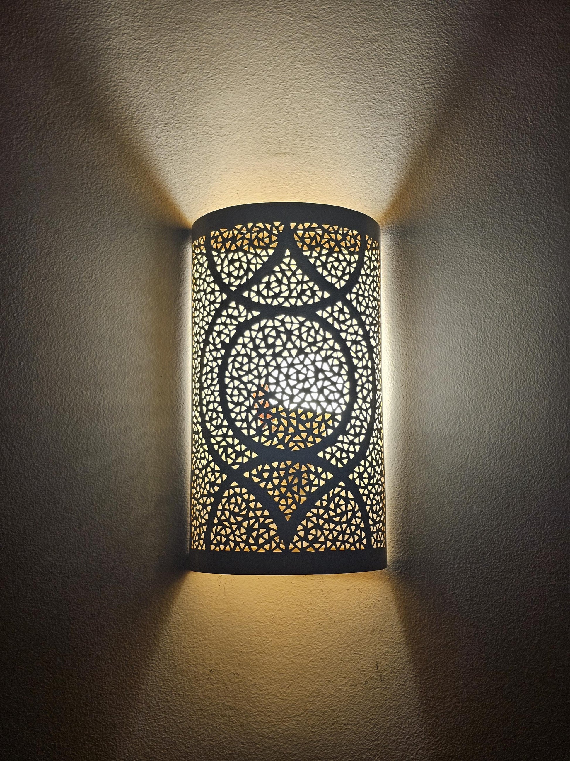 Moroccan Brass Wall Sconce, Brass Wall Lamp