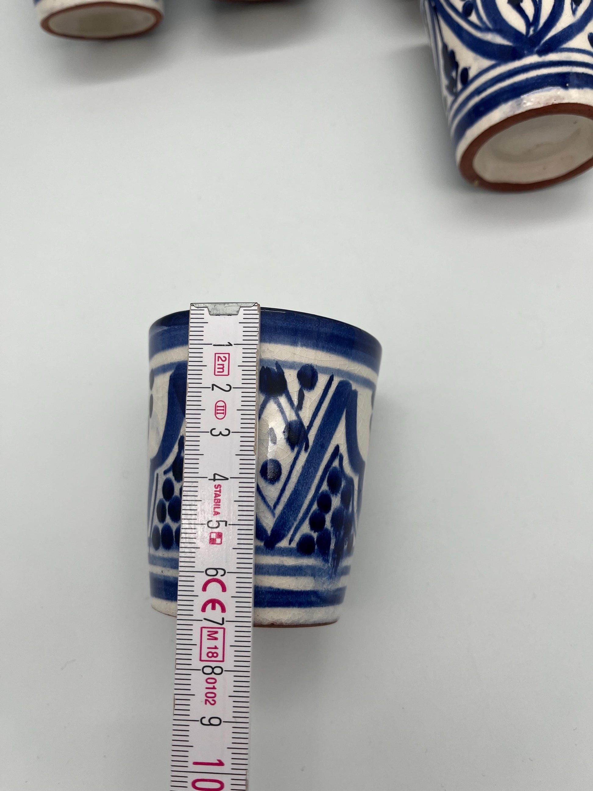 Red Clay Cups - Traditional Moroccan Handicrafts - Perfect for Tea and Coffee - Beldi Mugs_Cups_Moroccan